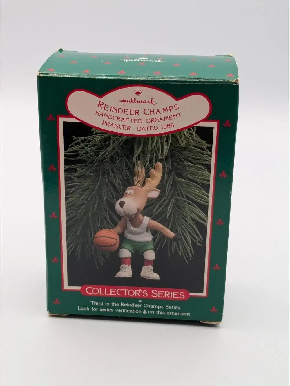 Hallmark Keepsake Reindeer Champs Prancer 1988, 3rd in Reindeer Champs Series